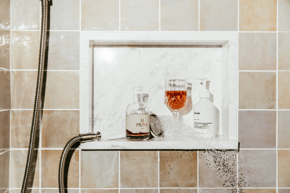 In Good Taste Wine Lifestyle Photography La Pluma Shower