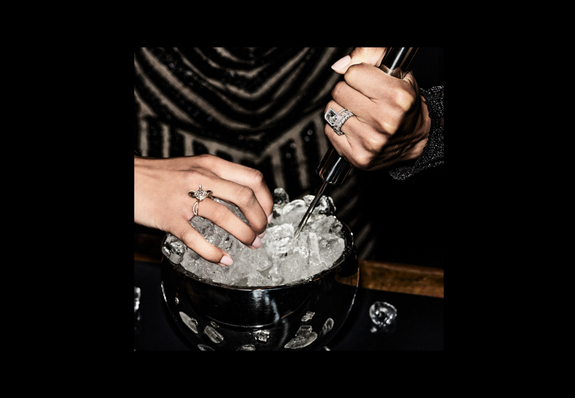 Jean Dousset Lifestyle Photography Diamond Ring Breaking Ice