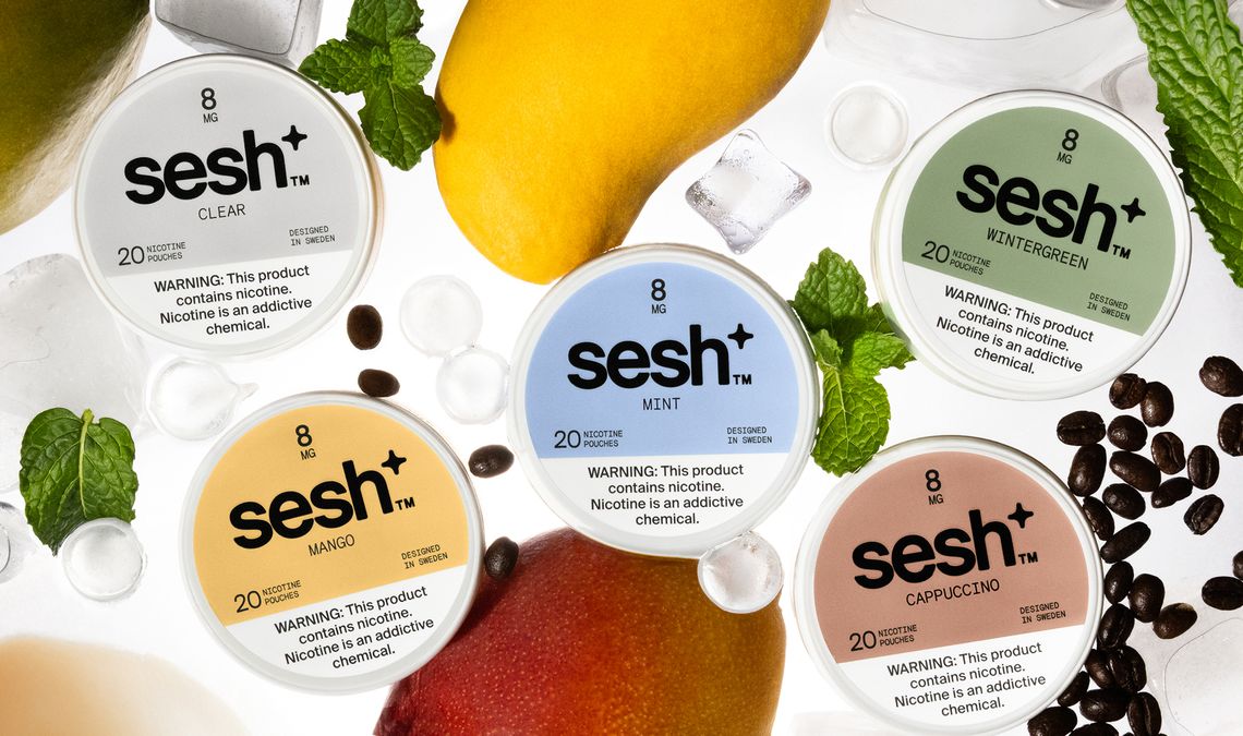 Sesh Packaging Photography All Flavors with Ingredients