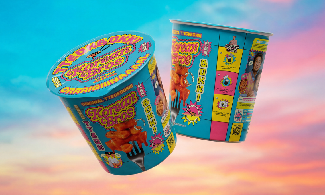Korean Bros Packaging Tteokbokki Cup Floating Sky