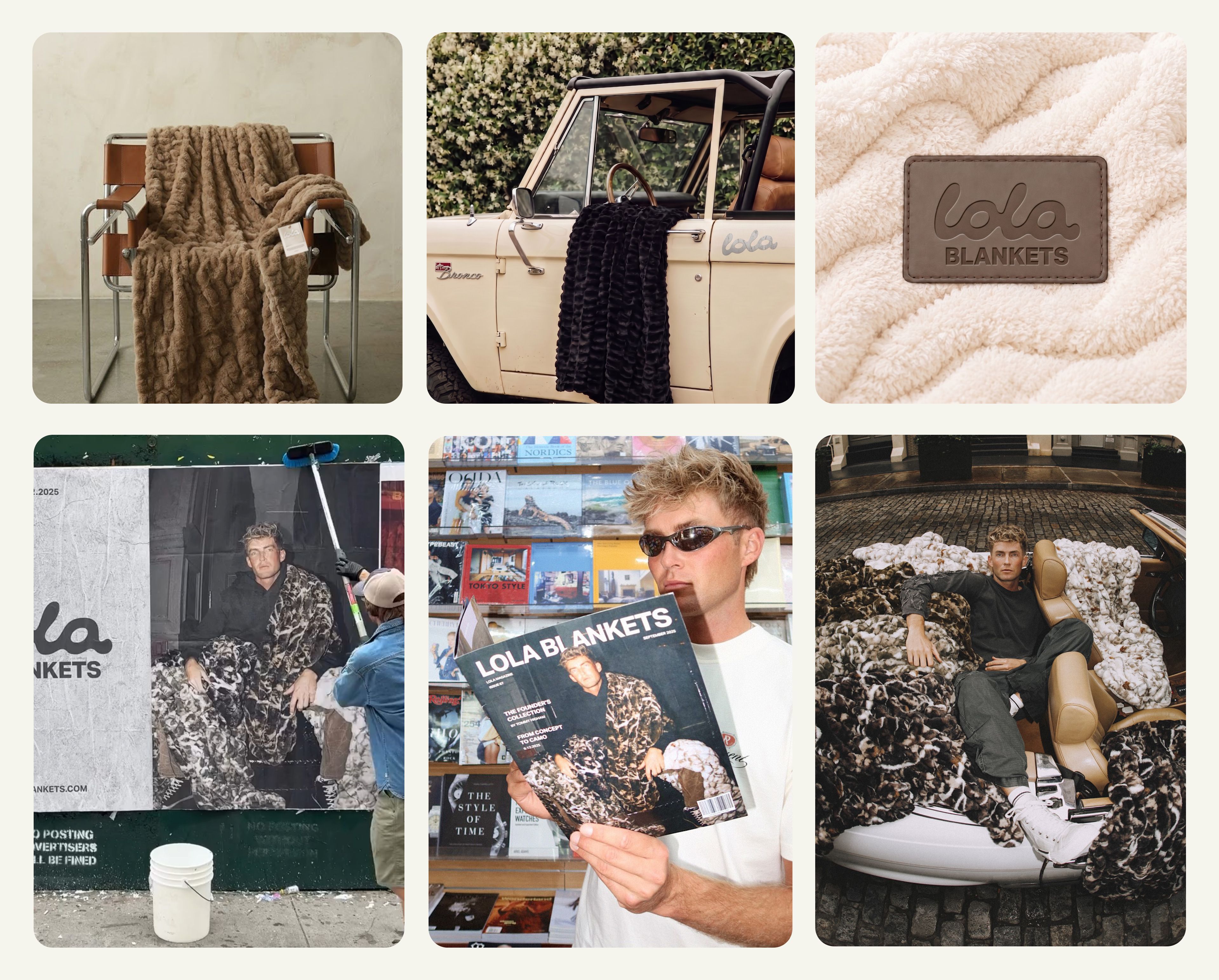 lola blankets applications campaign grid